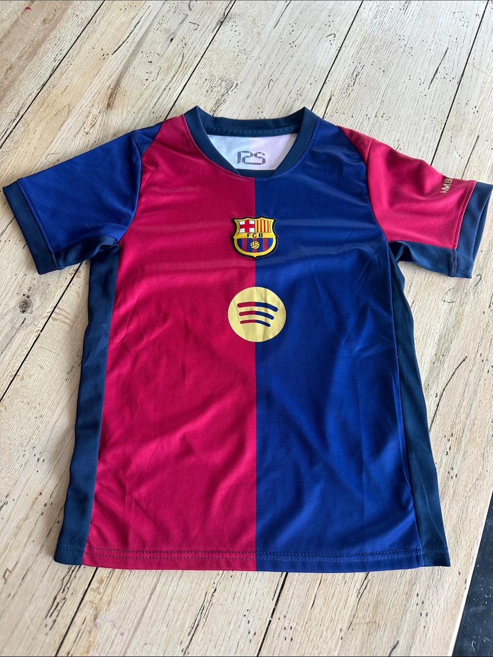 FC Barcelona Kids' Short Sleeve Home Jersey - Red & Blue